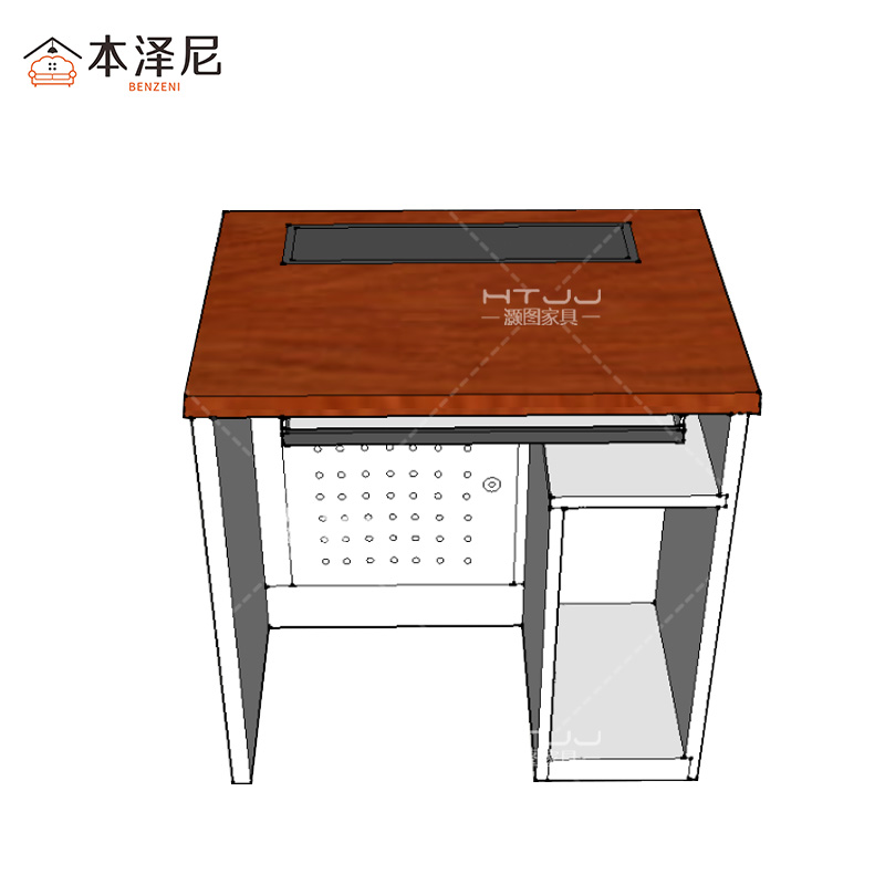 本泽尼 办公桌 升降电脑桌 HTX-SJZ133 800*500*750mm 张高清大图