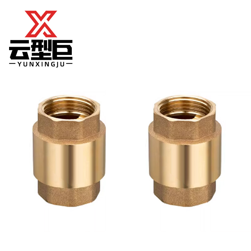 云型巨 铜立式止回阀单向阀 DN25 个高清大图