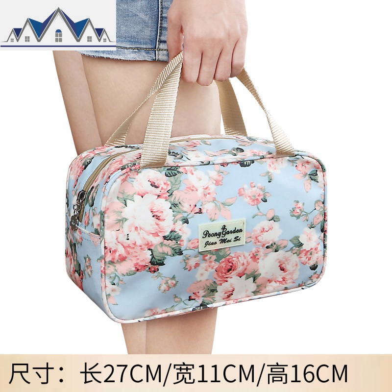 洗澡洗漱包化妆品收纳女洗浴兜浴包防水手提韩国沐浴袋便携大容量 三维工匠收纳包高清大图