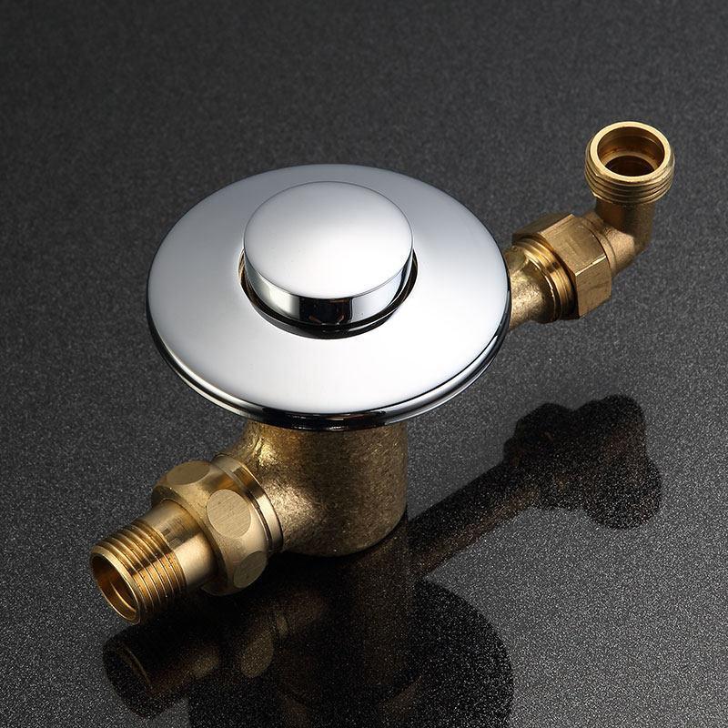 铜小便冲洗阀手按式冲水阀暗装小便池冲水器厕所小便阀安心抵