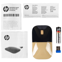 HP/惠普 Z3700无线鼠标鲜艳色彩搭配薄款方型设计便携鼠标 黑金