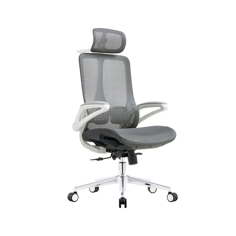 臻远 ZY-8954 办公椅人体工学椅转椅 摆动扶手 白框 单位:把