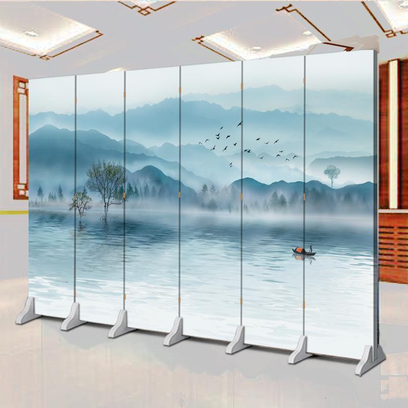屏风隔断墙闪电客客厅中式玄关折叠移动简约现公室卧室遮挡家用双面
