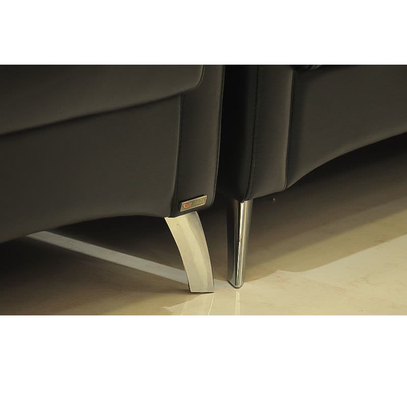 鸿业盛大FS-S036皮艺沙发办公沙发接待会客沙发办公室家具沙发办公三人位沙发西皮图片