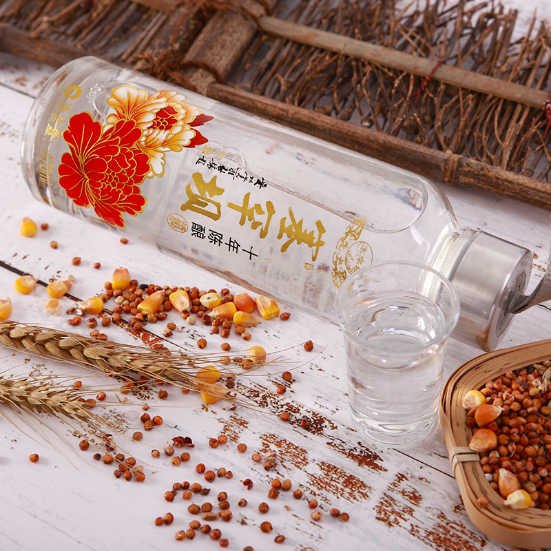 [停产库存]塞罕坝 白酒整箱 42度十年陈酿 470ml*12瓶 浓香型粮食酒 河北承德特产