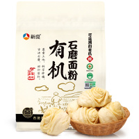 新良石磨面粉2斤家用 中筋粉 馒头包子面条小麦粉1kg