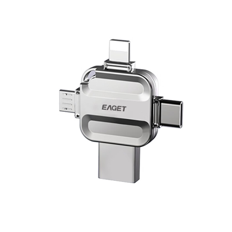 忆捷(EAGET)I71-256G USB3.0 Lightning Type-C MicroUSB口手机电脑通用四接口