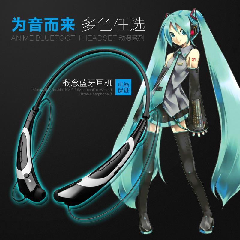 动漫初音未来新概念狂三蕾姆运动无线蓝牙耳机miku二次元周边