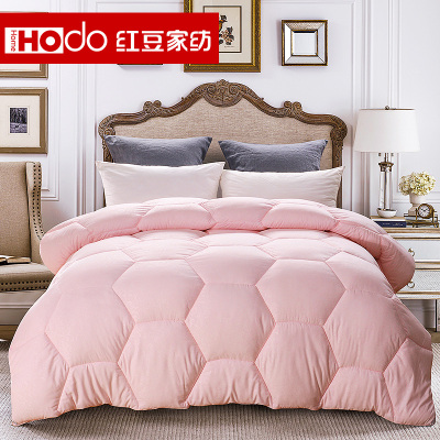 红豆(HODO)家纺 被子加厚磨毛保暖秋冬纯色被芯单人双人学生被1.5/1.8床