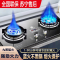 纳丽雅(Naliya)燃气灶双灶天然气家用液化气煤气灶嵌入式定时猛火_定时旗舰款双猛火玻璃熄火保护大面板