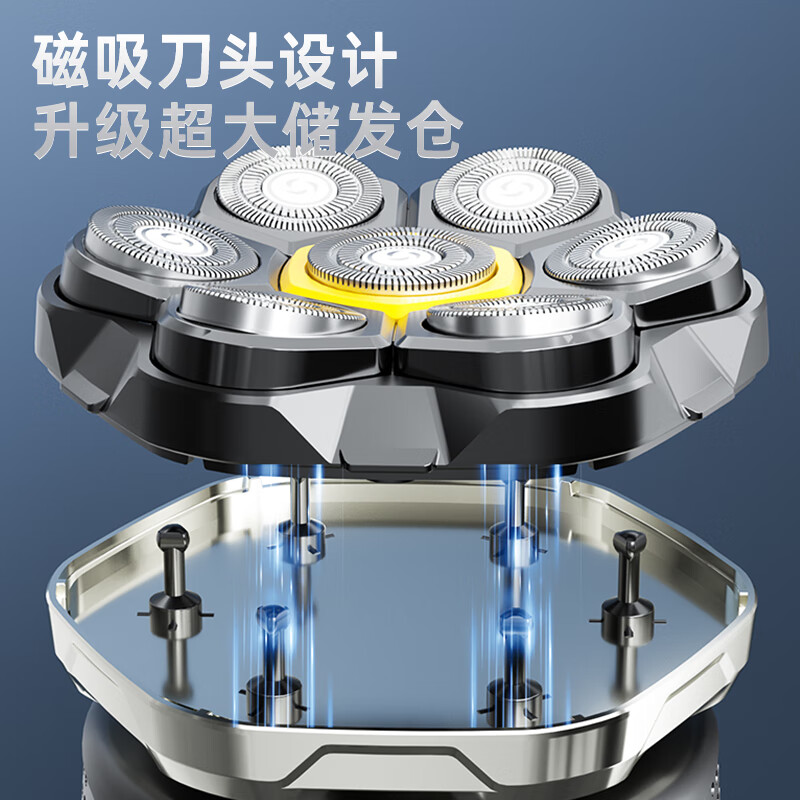 志高(CHIGO)赠收纳包]光头神器剃光头专用男士家用自助刮光头理发器大功率多用剃头刀剃须刀自助理发神器8801高清大图