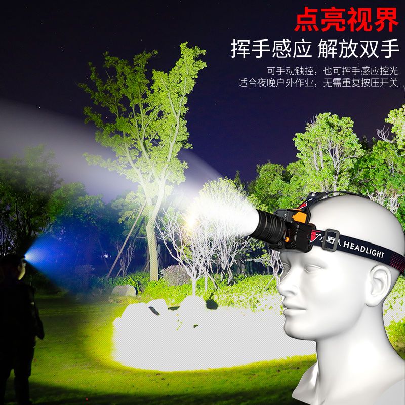图书>期刊/杂志>男士>图书其它>led头灯强光可充电超亮远射手电筒防水