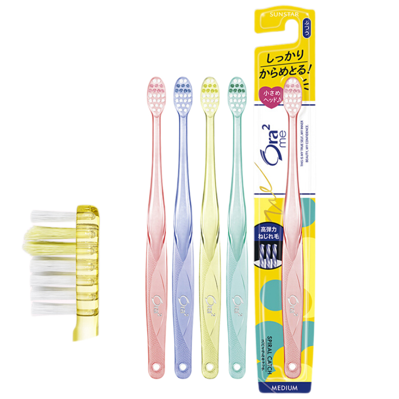 皓乐齿螺旋毛牙刷(中毛) 5支家庭装