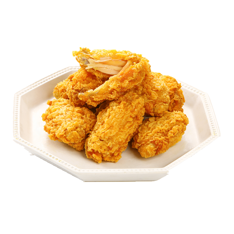 圣农香辣脆皮炸翅270g4包鸡翅中香辣新鲜烤翅空气炸锅小食冷冻半成品