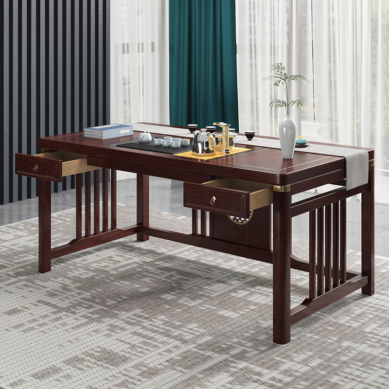 木帆家居mufanhome茶桌新中式实木茶桌椅组合家用功夫茶桌木质泡茶台