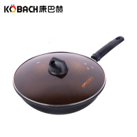 康巴赫(KBH)炒锅炒菜锅少油烟铁锅不粘锅32cm电磁炉明火通用