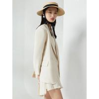 [2件2折价:119]MECITY女装夏季新款双扣设计气质时尚简约韩版西装外套女