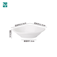 密胺瓷 四方菜碟 5寸直径12.5cm 个