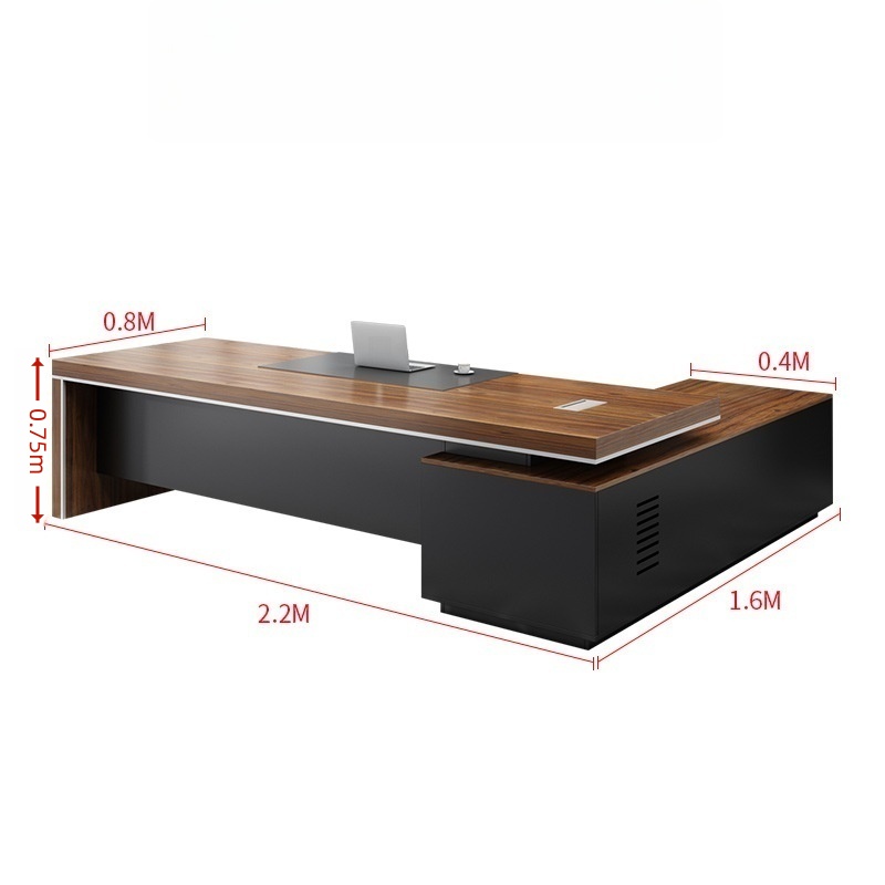 义尊老板桌240*180*75cm张高清大图