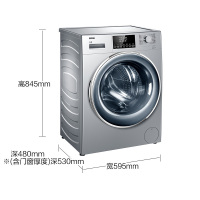 海尔(Haier)10公斤 大容量 直驱变频 全自动家用滚筒洗衣机 水晶系列 XQG100-B14976L