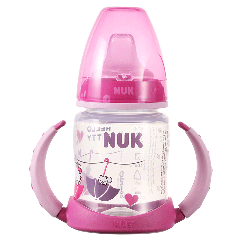 NUK PP宽口两用Hello Kitty印花学饮杯150ml 六个月以上适用(颜色随机)高清大图