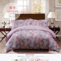 水星家纺 磨毛四件套 DH莫卡 200*230 床单230*250