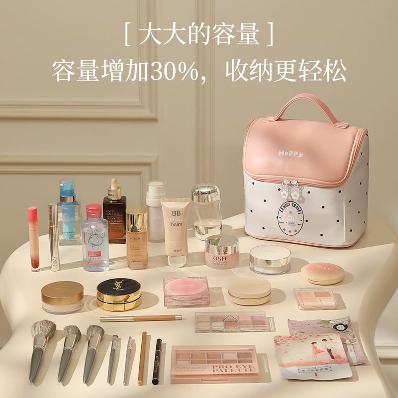 小房子化妆包女2025新款高端大容量便携式收纳外出洗漱护肤品1085高清大图