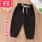 可莉允儿童秋冬季款加绒裤子防风裤保暖运动裤男女童中小童宽松时尚卫裤保暖裤