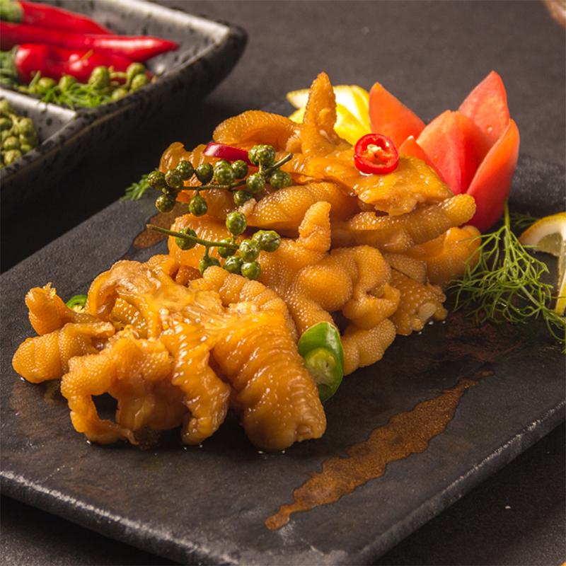 藤椒无骨鸡爪开袋即食冷冻装去骨脱凤爪大袋酸辣鸡脚拆骨300g2袋