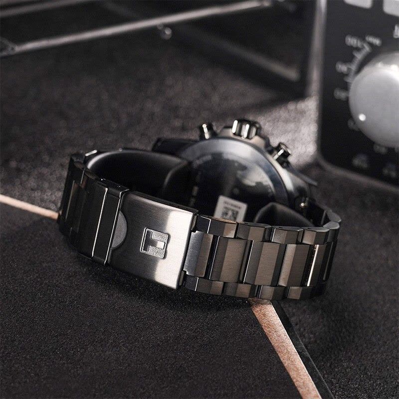 [陈飞宇同款]天梭(TISSOT)瑞士手表 速敢黑武士钢带男士石英表T125.617.33.051.00图片