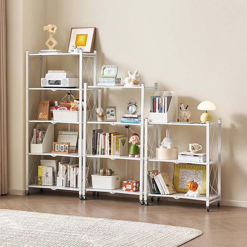 全友家居客厅阳台可移动置物架小户型家用沙发旁收纳架