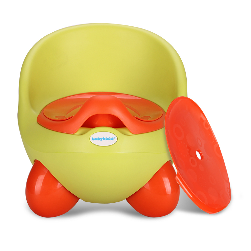 世纪宝贝(babyhood)QQ座便器 BH-105 绿色 儿童马桶宝宝坐便器婴儿便盆