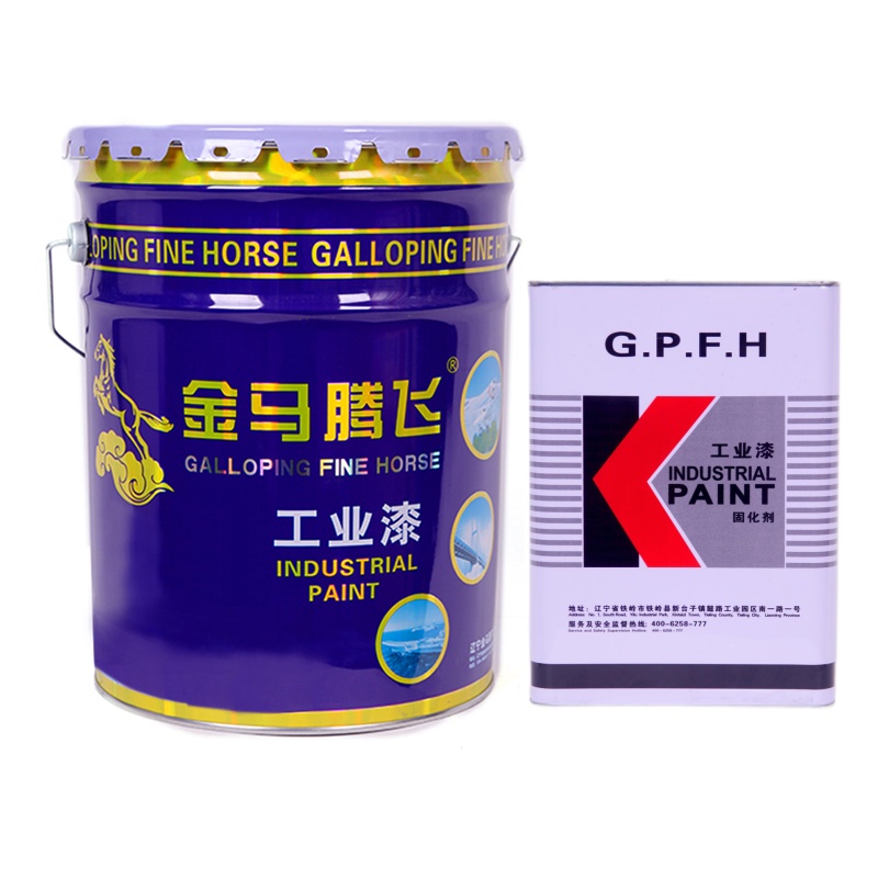 金马腾飞 聚氨酯面漆+固化剂 142蓝22kg/组高清大图