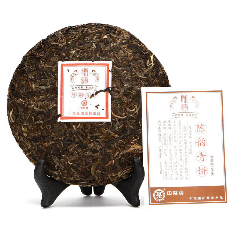 中茶 普洱茶生茶 2012年陈韵青饼普洱生茶提装(357g*7片)