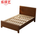 乐琪艺 实木单人床 胡桃色 2000*1800*950mm 张