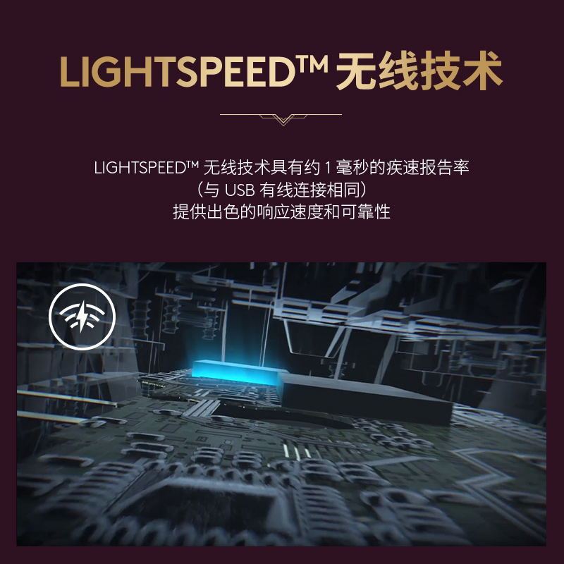 罗技(Logitech) G304LOL联名款无线鼠标-悠米-紫色