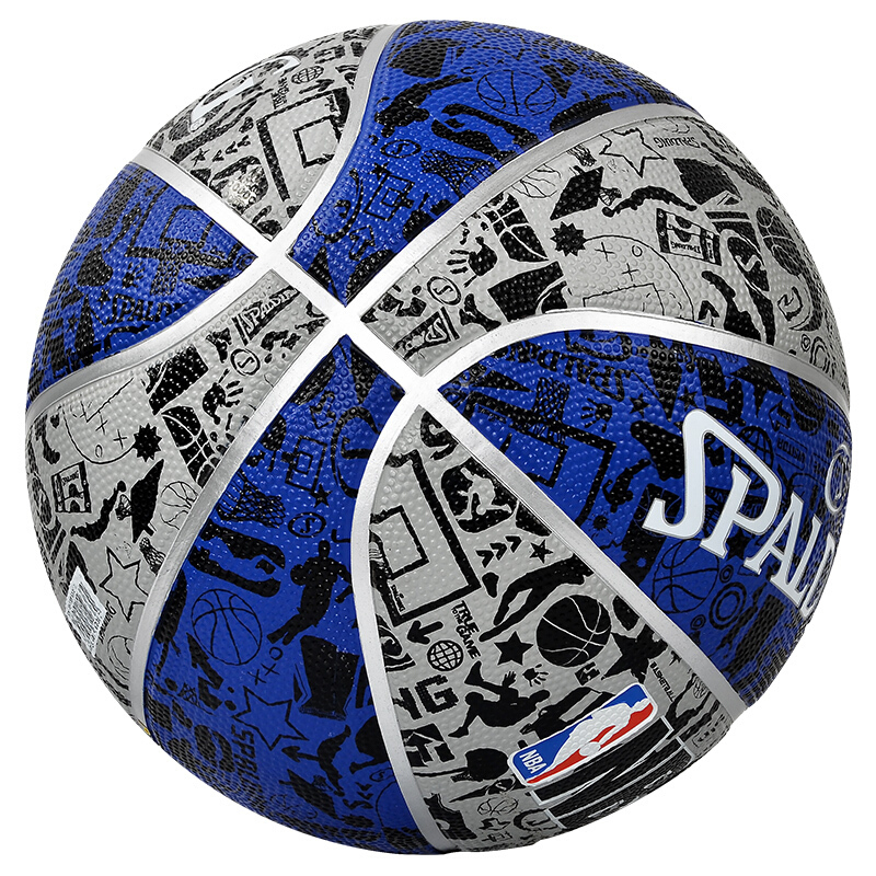 斯伯丁(SPALDING)篮球 NBA涂鸦系列橡胶篮球街头室外篮球 83-176