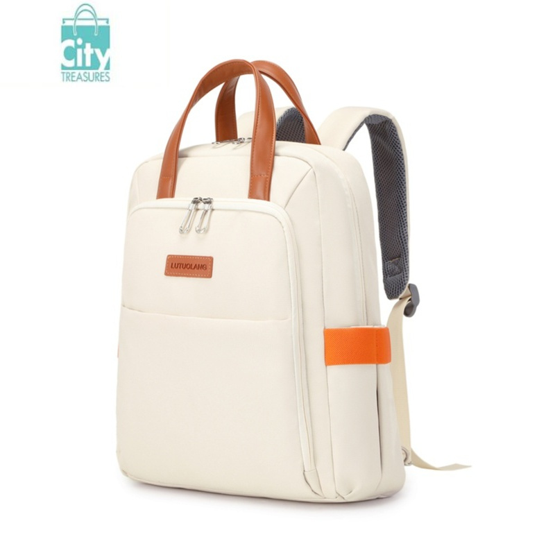 bangdou简约双肩包多笔记本电脑包出差办公书包轻便减负背包女手提包