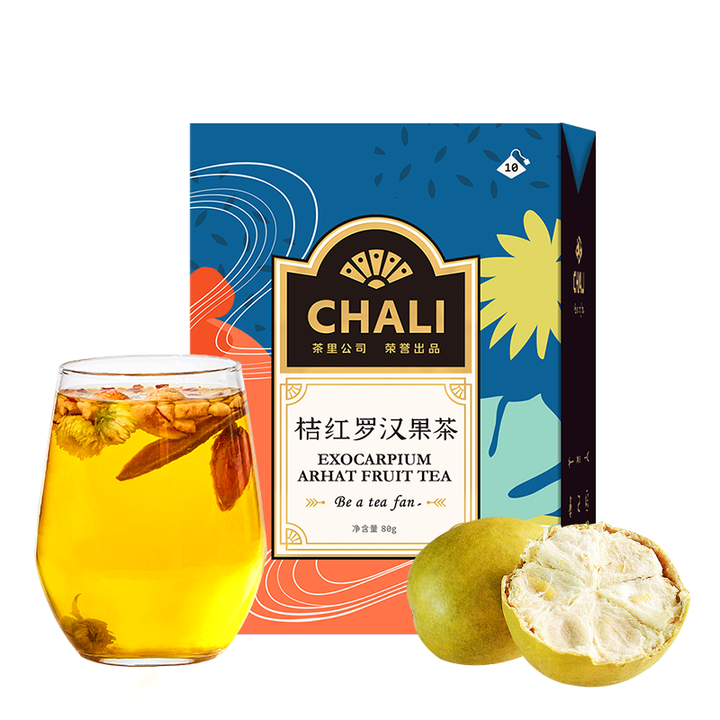 茶里(CHALI)茶里桔红罗汉果茶盒装80g