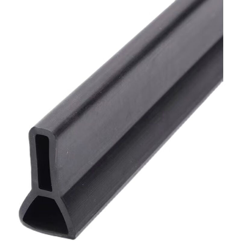 谋福 卫生间浴室挡水条 可弯曲隔水条防水条 (3CM×5CM黑色一米送胶水)