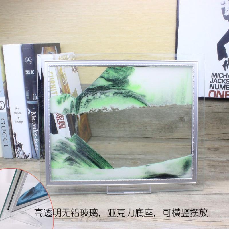 沙画摆件沙漏创意礼品家居摆设办公桌面装饰品艺术办公室工艺书桌