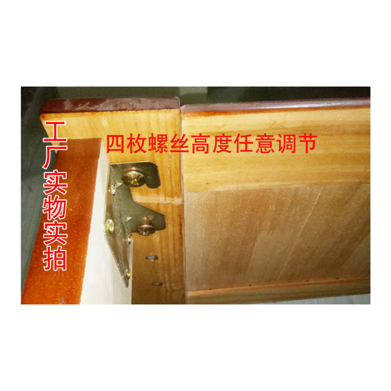 双人床 现代简约卧室全实木床经济型1.2米单人床 实木橡木床
