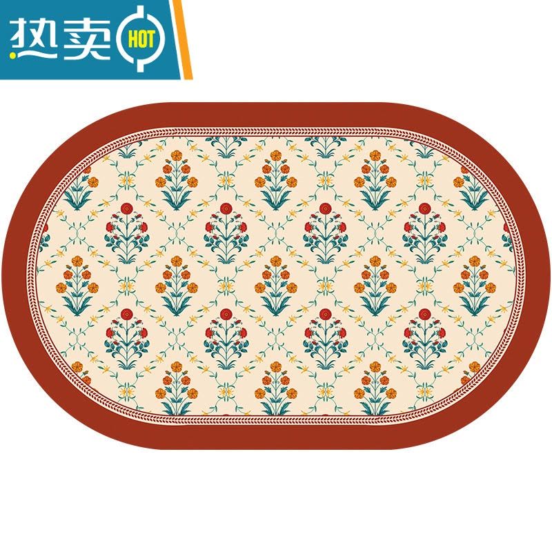 敬平莫德浴室地垫软硅藻泥吸水垫卫生间防滑脚垫进门厕所门垫防滑垫图片