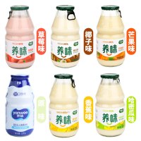 养味yanwee 草莓香蕉牛奶椰奶果奶学生奶酸奶奶瓶装6瓶整箱 香蕉味6瓶