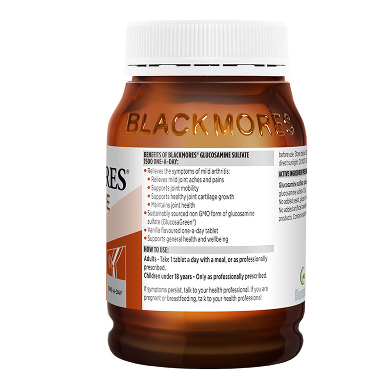 2瓶装 | 澳佳宝(BLACKMORES)维骨力葡萄糖氨关节骨骼保护片剂180粒/瓶装 香港/保税随机发