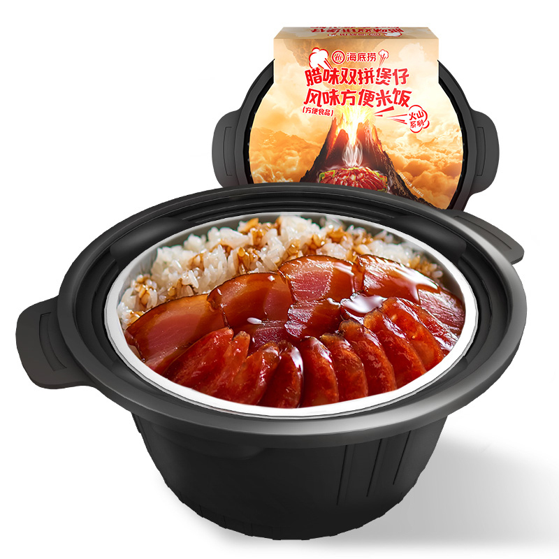 海底捞红烧风味牛肉方便米饭320g+腊味双拼煲仔风味方便米饭217g 牛肉+烧腊 享受!