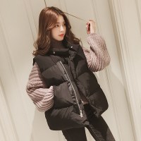 伊则新款棉马甲女韩版冬春秋背心chic潮羽绒棉马甲坎肩外套9852