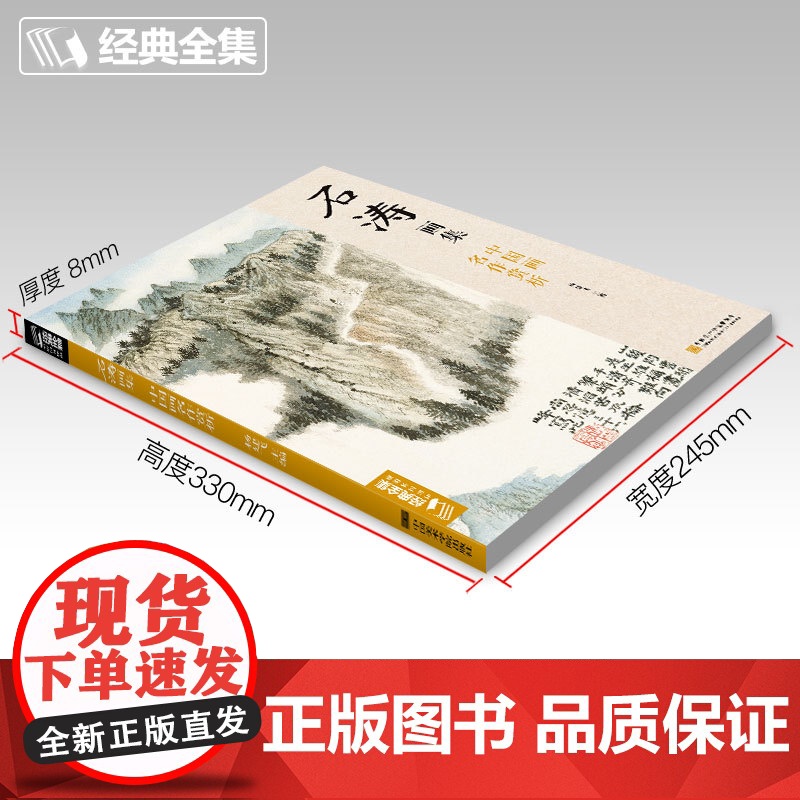2020新书 石涛画集 8开中国画临摹画册书籍技法教材花卉竹山水书sh高清大图
