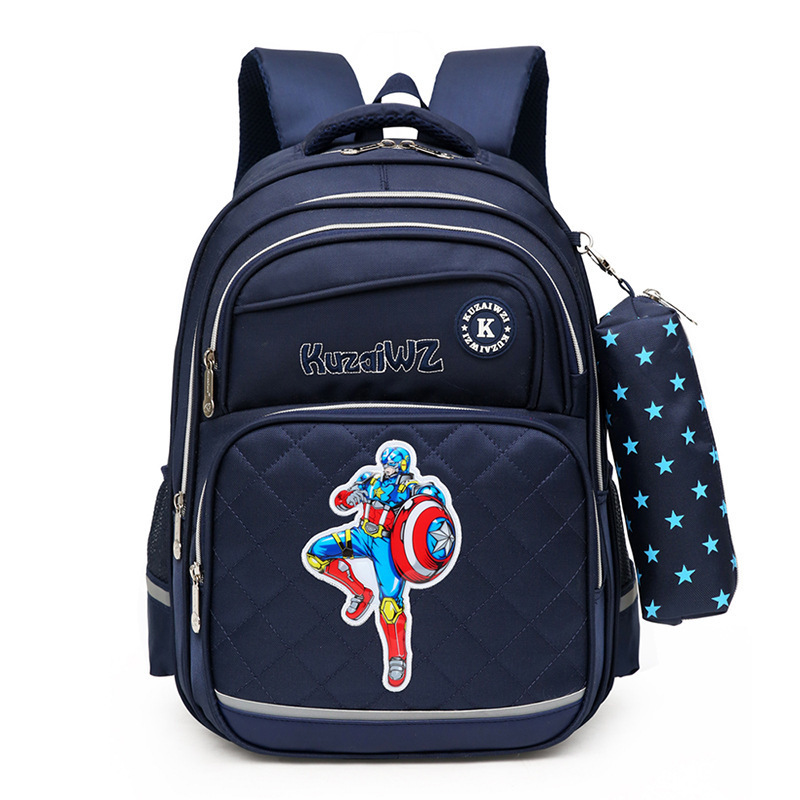 新款潮酷小学生书包2-6年级男款儿童尼龙护脊