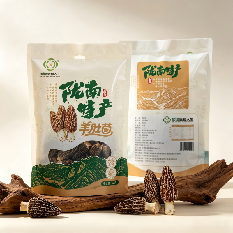 和谐幸福人生 羊肚菌 50g 袋高清大图